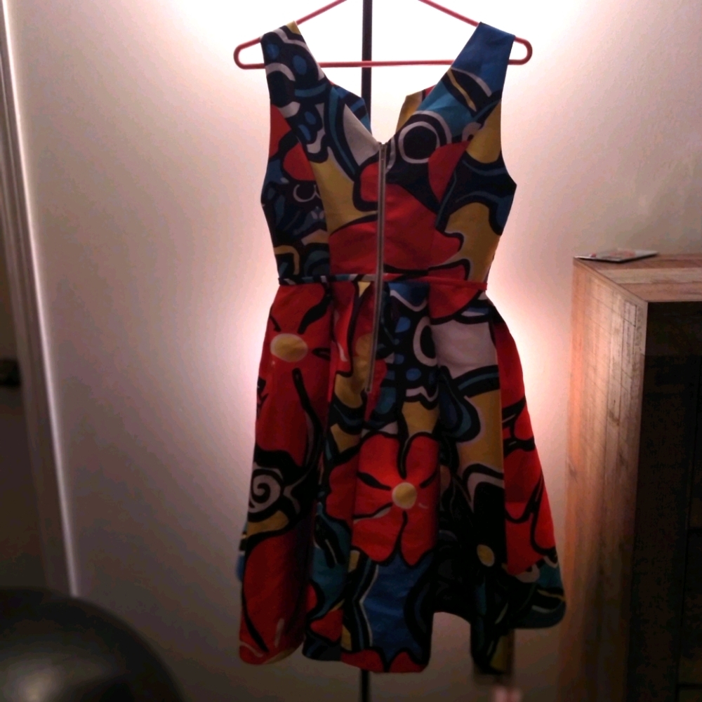 Garcia Women's Print Fit and Flare dress